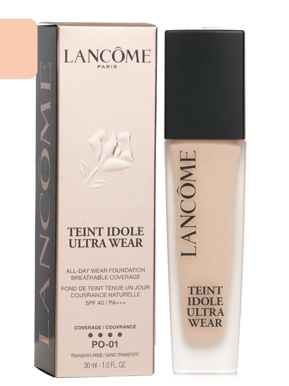 Lancôme Teint Idole Ultra Wear Foundation PO-01 SPF 40 1 fl oz BNIB